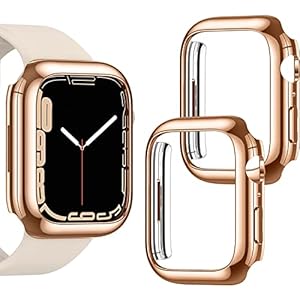 Neitra [2Pack] voor Apple Watch 8 2022 & 7 2021 41mm Bumper Case [Geen Screen Protector], Beschermende Harde PC Edge…