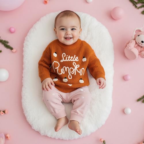 Baby Halloween Sweater Newborn Boy Girl Pumpkin Sweatshirt Pullover Knitwear Winter Warm Outfit Clothes4
