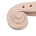 Yibuy Hand Carved Maple Violin Neck for DIY 4/4 Size Violin Luthier