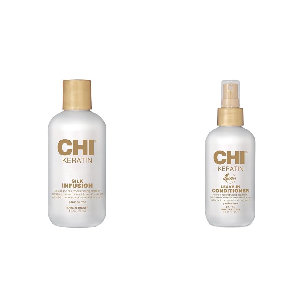Amazon.com : CHI Keratin Silk Infusion and Leave-In Conditioner