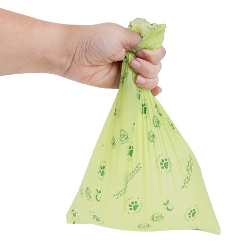 Image of Dog Waste Bags - 100% real compostable dog poop bags, biodegradable poop bags, bolsas para perros popo - Odorless, easy to tear apart, leak proof and unscented, 270 count