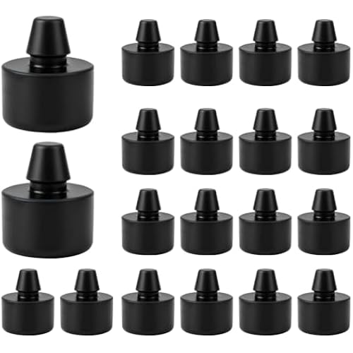 20 Pcs Grill Lid Rubber Bumpers Push-in BBQ Grill Bumper Feet Replacement Silicone Bumper Pads for Grills Lid Compatible with Weber Genesis Spirit Traveler Replace#: 66061