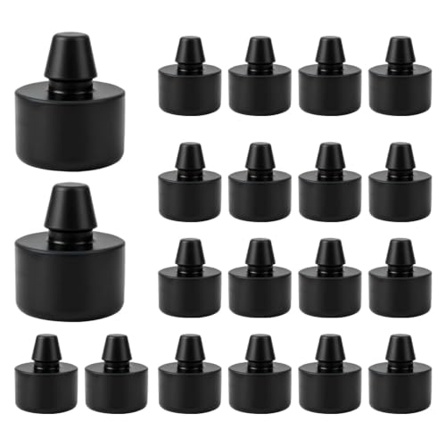 LEYURISE 20 Pcs Grill Lid Rubber Bumpers Push-in BBQ Grill Bumper Feet Replacement Silicone Bumper Pads for Grills Lid Compatible with Weber Genesis Spirit Traveler Replace#: 66061
