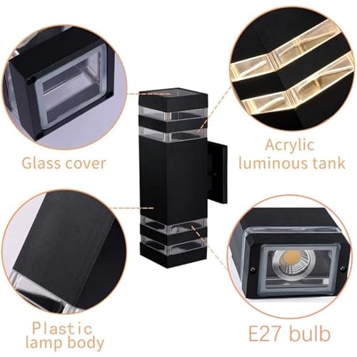Aplique de pared LED 220V resistente al agua para iluminación interior y exterior 6