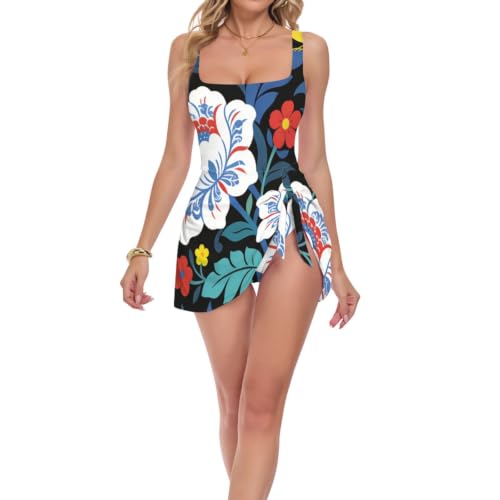 Maillot de bain amincissant galbant William Morris avec effet ventre plat pour affiner la silhouette