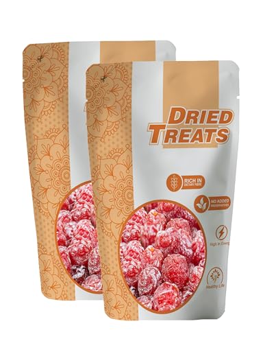 Image of Dried Treats Roseberry Plum 500 Grams (250gm X 2) - Tasty, Sweet & Jammy Fruit Snack for Kid's Snacks | Add Into Roti Rolls, Dahi, Milkshakes and Morning or Evening Breakfast | Easy to Use For Cooking Friendly Moms | Give Your Kids as a Candy Treat For anytime | Sweet Roseberries | Rose Plum | Dried Roseberry Candies