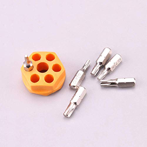 MINMINA 38-in-1 Multi-Function Screwdriver Set, Double-Drive Ratchet Screwdriver 6-Piece Short Handle Multi-Function Screwdriver Blue 150MMX30MM