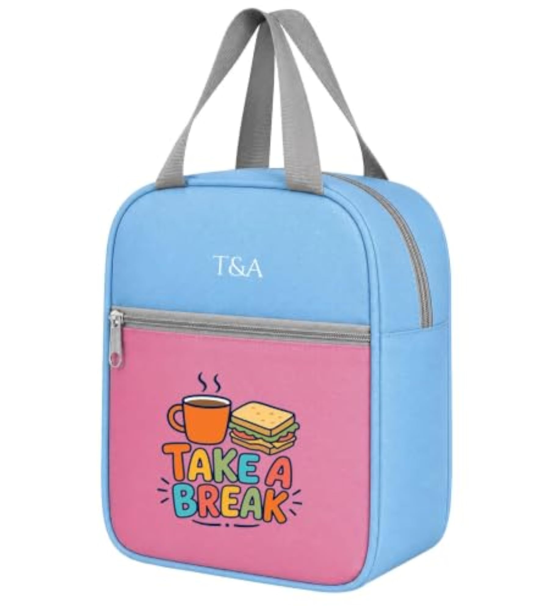 Sleek Reusable Lunch Bag with Zipper Closure