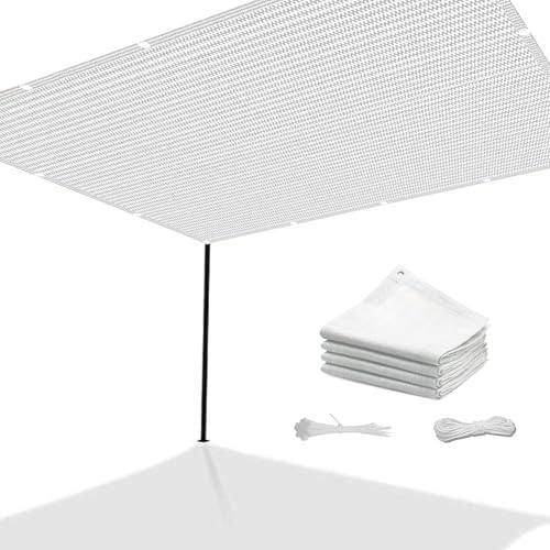 Voile filet ombrage avec oeillets blanc pare soleil tissu HDPE