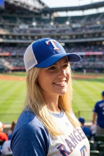 Gorra Trucker Texas Beisbol Ajustable Azul/Blanca miniatura 2