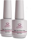 2021 Nail Design 2 Bottles Makartt Foil Gel Nail Glue: Our foil nail gel is using with nail foil stickers together but foil stickers are NOT included in this product! Easy apply with built-in soft brush, allow you to design your transfer foil nail art freely. Design your unique nail art in this spring and summer