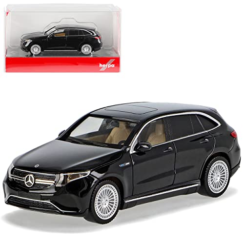 Mercedes-B EQC N293 SUV AMG Schwarz Ab 2019 H0 1/87 Herpa Modell Auto mit individiuellem Wunschkennzeichen Mercedes-B EQC N293 SUV AMG Schwarz Ab 2019 H0 1/87 Herpa Modell Auto mit individiuellem Wunschkennzeichen