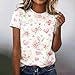 Women's Dressy Casual Round Neck Blouse T Shirt 2026 Summer Short Sleeve Shirts Easter Printed Fashion Loose Tops