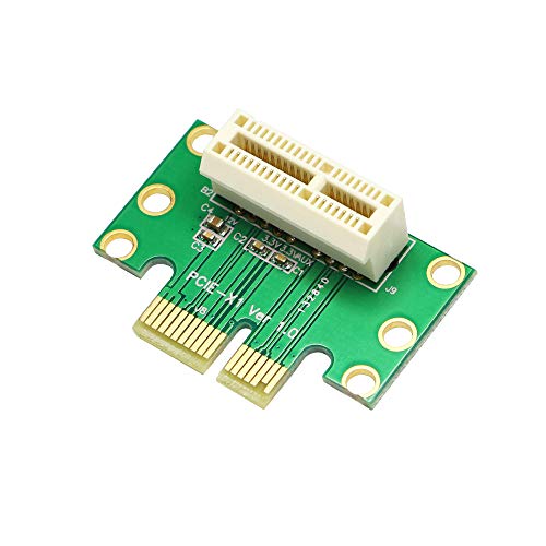 SinLoon PCI-Express 1X Riser Card PCI-E 36PIN 1X Extender Extension Card 90 Degree Right Angle Riser Adapter Card for 1U, Small Computer and Server Case (PCI-E 1X 90 Degree)