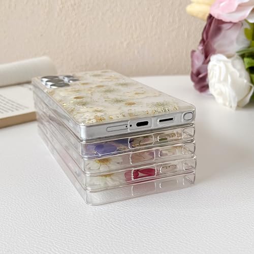 Housse Samsung S25 Ultra transparente fleurie rigide anti-choc