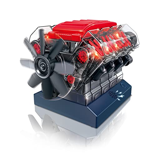 Owi Inc Robotics Vroom! Stem V8 Model Combustion Engine, Diy Educational Stem Birthday Kits Ages 12 And Up #TOP3