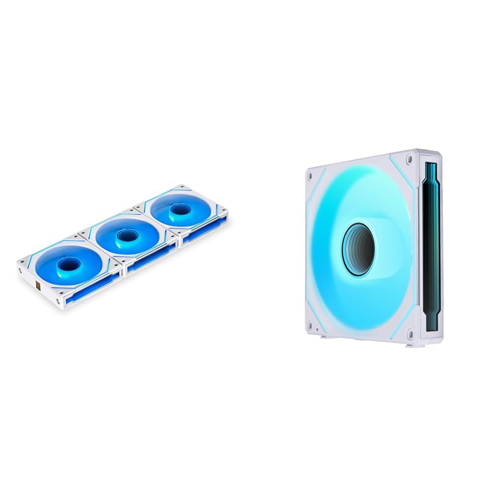Lian Li UNI Fan SL-Infinity 120 RGB Triple Pack White with Controller and 140 White/Reverse Blade/Single/Without Controller