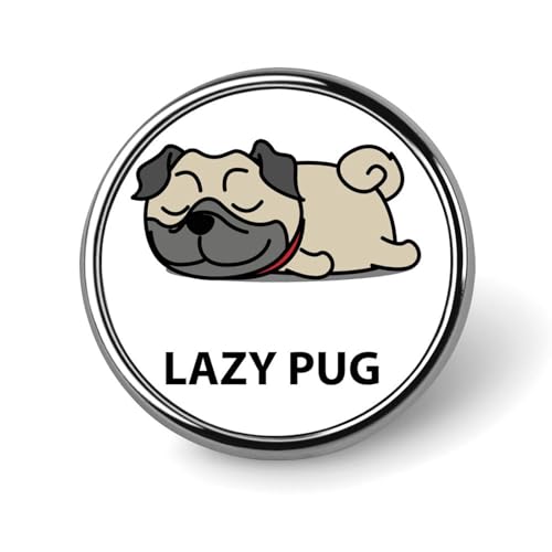 バッジ 円形 徽章 かわいい パグ 犬 缶バッジ 胸章 ピンバッチ ボタンブローチ 25mm おしゃれ ネクタイピン コレクション バッグ飾 帽子 胸飾り かばん掛け 工芸品 取付簡単 男女兼用 プレゼント