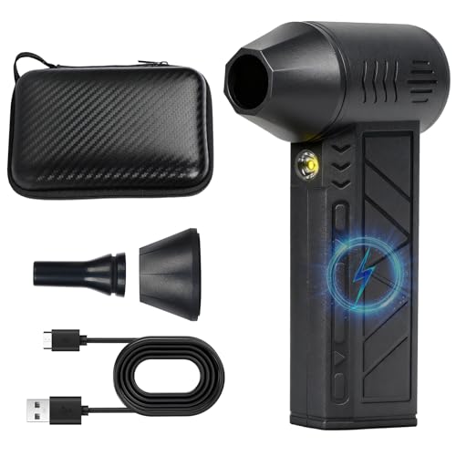 Snow Whiz Turbo Blower,Snow Master Turbo Blower,Snowwhiz Turbos Blowers with Led,3 Gear Adjustable Super Power Turbos Breeze Electric Blow, Mini Turbos Snows Blowers for Car,Home,Keyboard,Computer