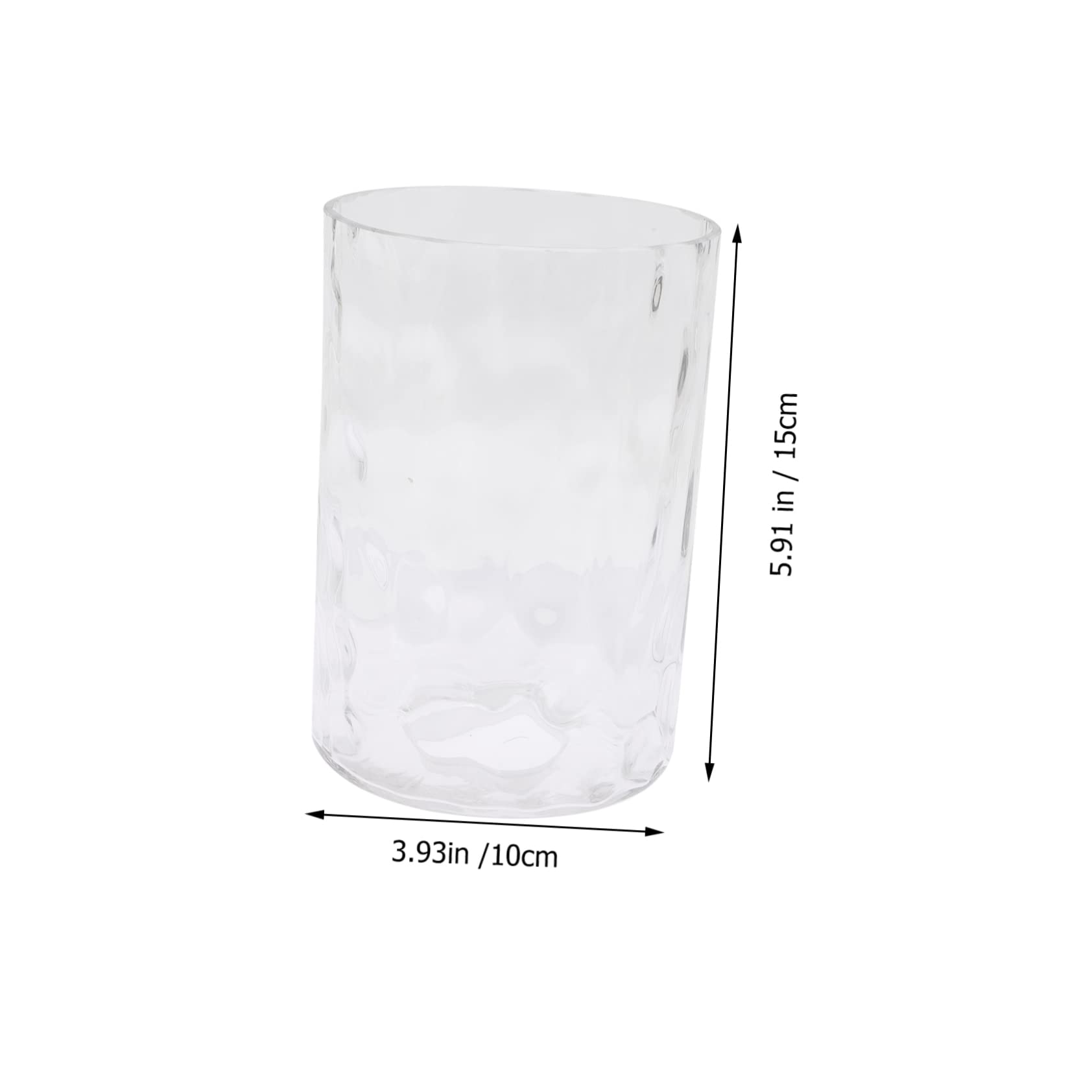 VOSAREA Abat Jour Cylindrique en Verre pour Lampe E27, Accessoire de Lampe Élégant en Verre Cylindrique, Remplacement Facile pour Luminaire Suspendu en Chambre Cuisine