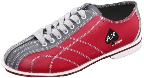 Bowlerstore BSHS2001S12 Men's Cobra Rental Bowling Shoes, 10 1/2 US M, Red/Gray