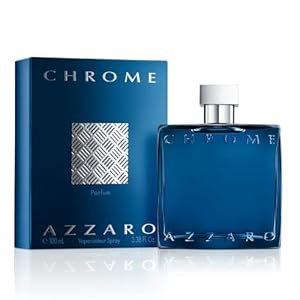 Azzaro Chrome Parfum – Fresh Aromatic Mens Cologne – Intense Fougère Citrus Fragrance – Notes of Bergamot – Lasting Wear for Day & Night – Masculine Clean Scent – Luxury Perfumes for Men
