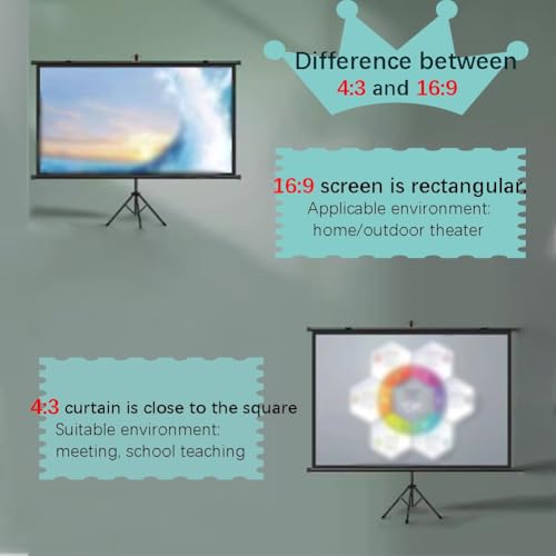 Pantalla de proyección portátil e interior pantalla proyector exterior 6