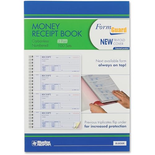 Reçus d'argent Rediform Formguard carnet comptable 4x100 feuillets - 2