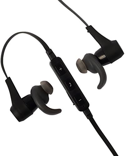 Bluetooth Headphones - Wireless Headphones - Best Sports Earphones - Sweatproof Wireless Bluetooth Sports in Ear Earbuds for Gym - 10 Hour Battery (Black)