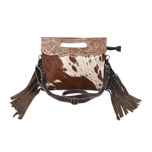 Women Natural Cowhide Leather Crossbody Sling Bag With Adjustable Detachable Strap | Shoulder Bag | Handbag
