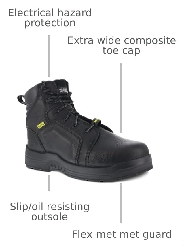 Image of Rockport Work Men's More Energy Rk6465 Work Shoe
