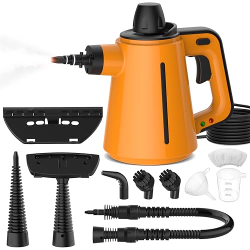 Steam Cleaner Handheld, Steam Cleaning Multi-surface Handheld Cleaner, Steam Cleaner with 10-Pcs Accessory, Hand Held Steamer Cleaning for Carpet, Car, Kitchen, Bathroom, Toilet, Window, Floor