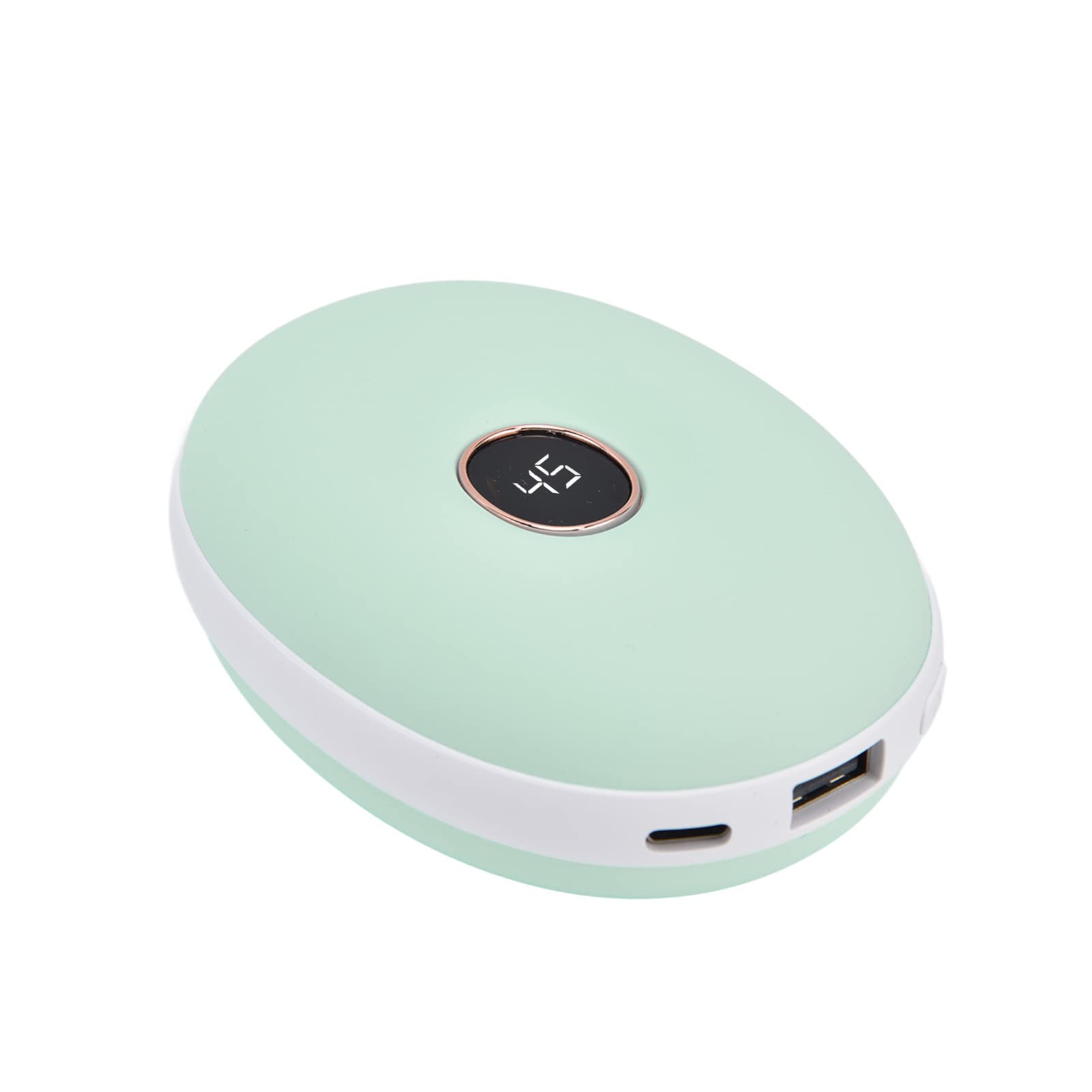 Scaldamani ricaricabile Scaldamani elettrico Mini scaldamani Riscaldamento doppio lato Controllo intelligente della temperatura Ricarica USB Riscaldatore portatile per attività