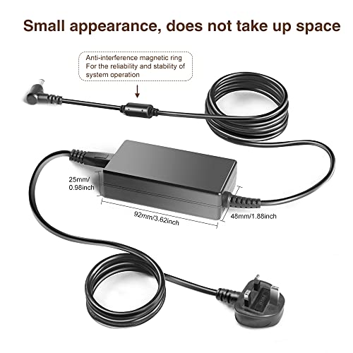 TAIFU 14V Samsung Monitor Power Cable for Samsung U28E590D Monitor SyncMaster S22F352 T24D391EW S27D360H S27D390H S24E310HL S24D300HL S24F350 S24E450 CF390 CF391 CF398 CF591 Monitor Charger Adapter - Image 5