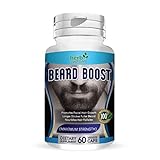 Beard Boost | Facial Hair Supplement | Vegan | #1 Mens Hair Growth Vitamins | for Thicker and Fuller...