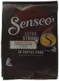 Senseo Kaffeepads Extra Strong / Extra Kräftig, Intensiver und Vollmundiger Geschmack, Kaffee für Kaffeepadmaschinen, 36 Pads
