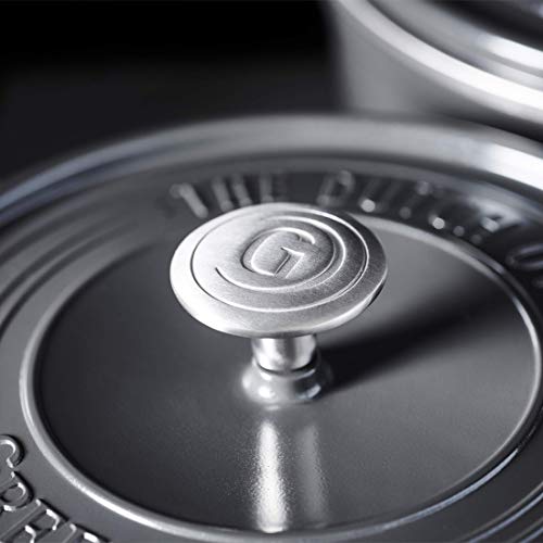 GreenPan Featherweights Dutch Oven, Cast Iron Casserole Dish with Lid, Toxin Free & Non Stick - Induction & Oven Safe Cookware - 26 cm/5.3 Litre, Grey 4 Gallery Image