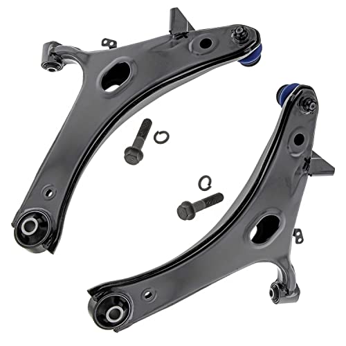 Image of Detroit Axle - 8pc Front End Control Arms Kit for 11-14 Subaru Impreza 13-14 WRX, 2 Lower Control Arms w /Ball Joint 4 Tie Rods 2 Sway Bar Links 2011 2012 2013 2014 Replacement
