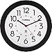 Lorell 60990 Wall Clock, 9 in., Arabic Numerals, White Dial/Black Frame