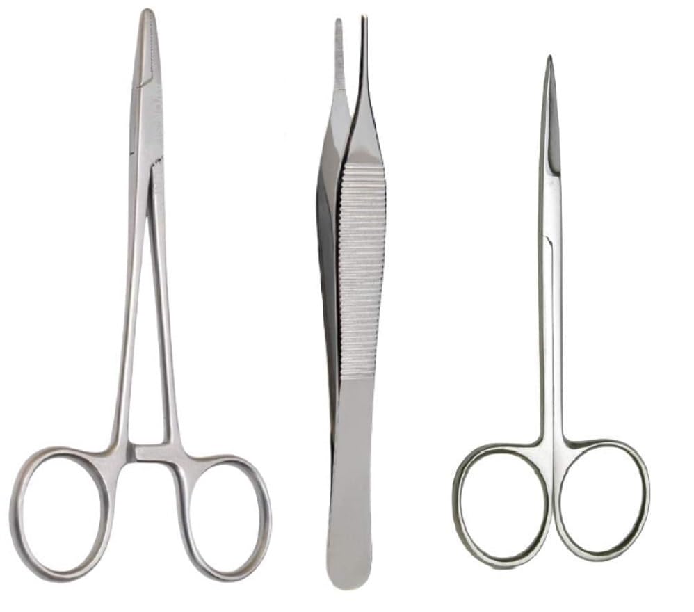 See full amazon price history chart for GOLDFINCH Suture Set of 3 Surgical Instrument, 6’’ Needle Holder, 5’’ Adson Dissecting Forceps, 4’’ Iris Scissor, 100% Stainless Steel Suturing Kit for Practice, for Medical Students, Doctor GOLDFINCH Suture Set of 3 Surgical Instrument, 6’’ Needle Holder, 5’’ Adson Dissecting Forceps, 4’’ Iris Scissor, 100% Stainless Steel Suturing Kit for Practice, for Medical Students, Doctor (B09YRX32CZ) Amazon Price History, Amazon Price Tracker