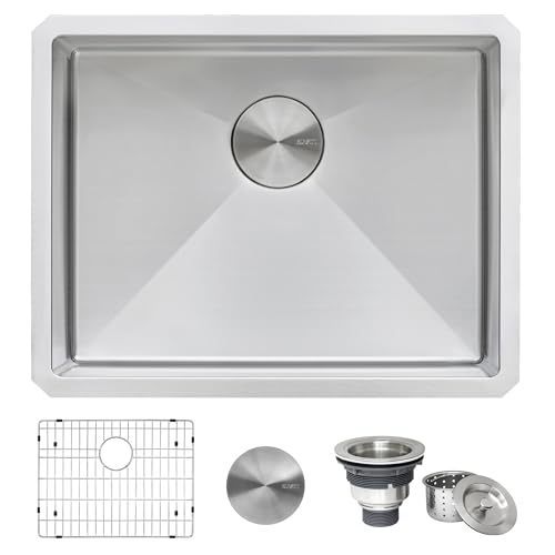 Image of Ruvati 21-inch Undermount Tight Radius 16 Gauge Stainless Steel Bar Prep Kitchen Sink Single Bowl - RVH7121