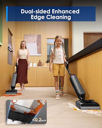 Tineco Wet Dry Vacuum Cleaner 22kPa Suction Floor Cleaner Mop, 50 Min Runtime, iLoop Smart Sensor, DualBlock Anti-Tangle Design, 185℉ Flashdry, Dual-Edge Cleaning, 180° Lay-Flat, Floor One S7 Artist - image 6