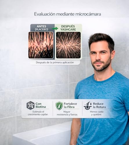 Champú Anticaída Hombre y Mujer con Biotina 10.000 µg - Champú Sin Sulfatos Ni Parabenos - Reduce la Caída por Quiebre y Fortalece la Raíz – Biotina para un Cabello más Fuerte de Uso Frecuente 450 ml - imagen 3