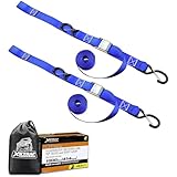 XSTRAP STANDARD 2-Pack Heavy Duty Tie Down Straps, 1.5' x 8ft, 3000lb Break Strength...