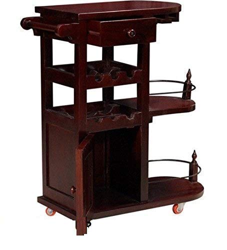 MP Wood Furniture Solid Sheesham Solid Wood Bar Cabinet (Mahogany Finish)