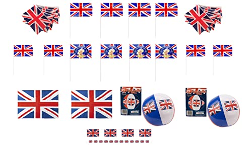 Great British Jubilee 2022 paquete de decoración para fiestas de calle y terrazas 2