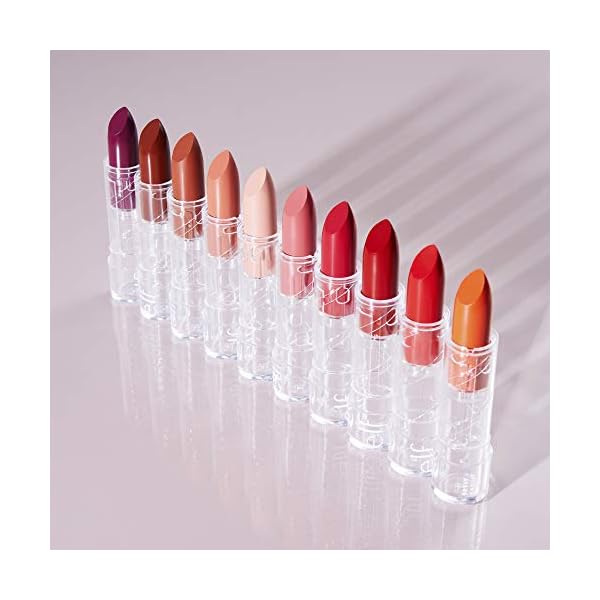 e.l.f. Cosmetics SRSLY Satin Lipstick, Nourishing & Moisturizing Formula, Infused with Jojoba Oil & Macadamia Seed Oil, Cherry