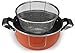 Głęboki Fryer Pot, Japoński Tempura Mały Głęboki Frytkownica Patelnia ze stali nierdzewnej ze szklaną pokrywką koszyk koszyk Non Stick Kitchen Tempura Fryer Pan,26CM