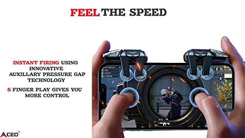 Image of Aced M2 Pubg Triggers Controller For Mobile Gaming For Bgmi /Free Fire /Cod Mobile /Etc- Pubg Trigger - Gaming Triggers For smartphones Mobile Gaming