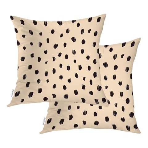 BaoNews Gray Black Leopard Pillow Covers Cover